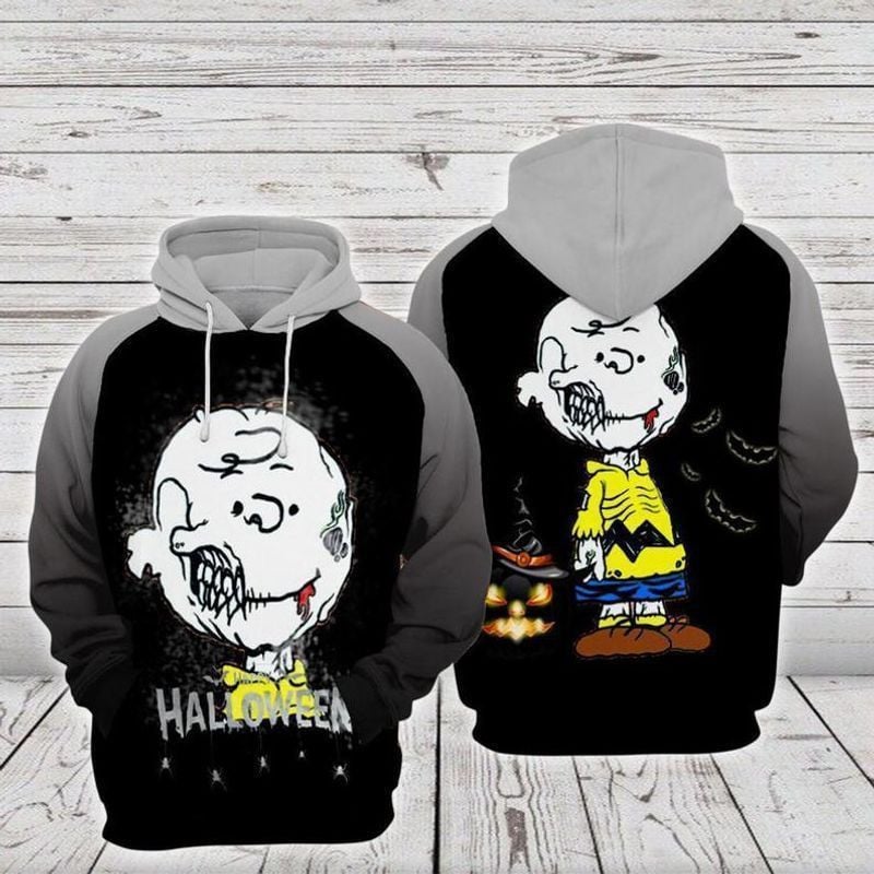 Disney Snoopy Charlie Brown Zombie Halloween 3d Hoodie Zip Hoodie 956