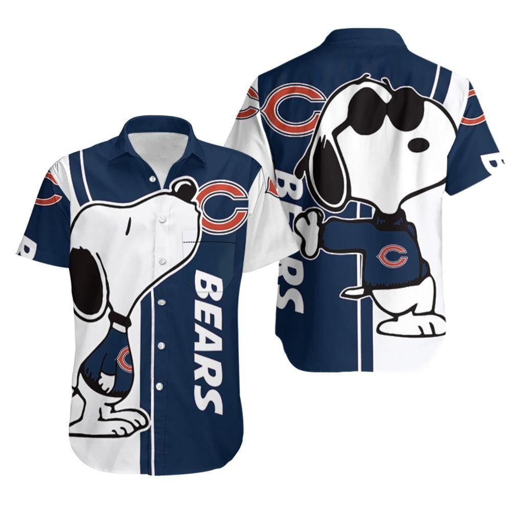 Chicago Bears Snoopy Lover 3d Printed Hawaiian Shirt