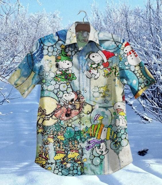 Hawaii Shirt Hot Christmas Snoopy Vintage Hawaiian Shirt-zx11609