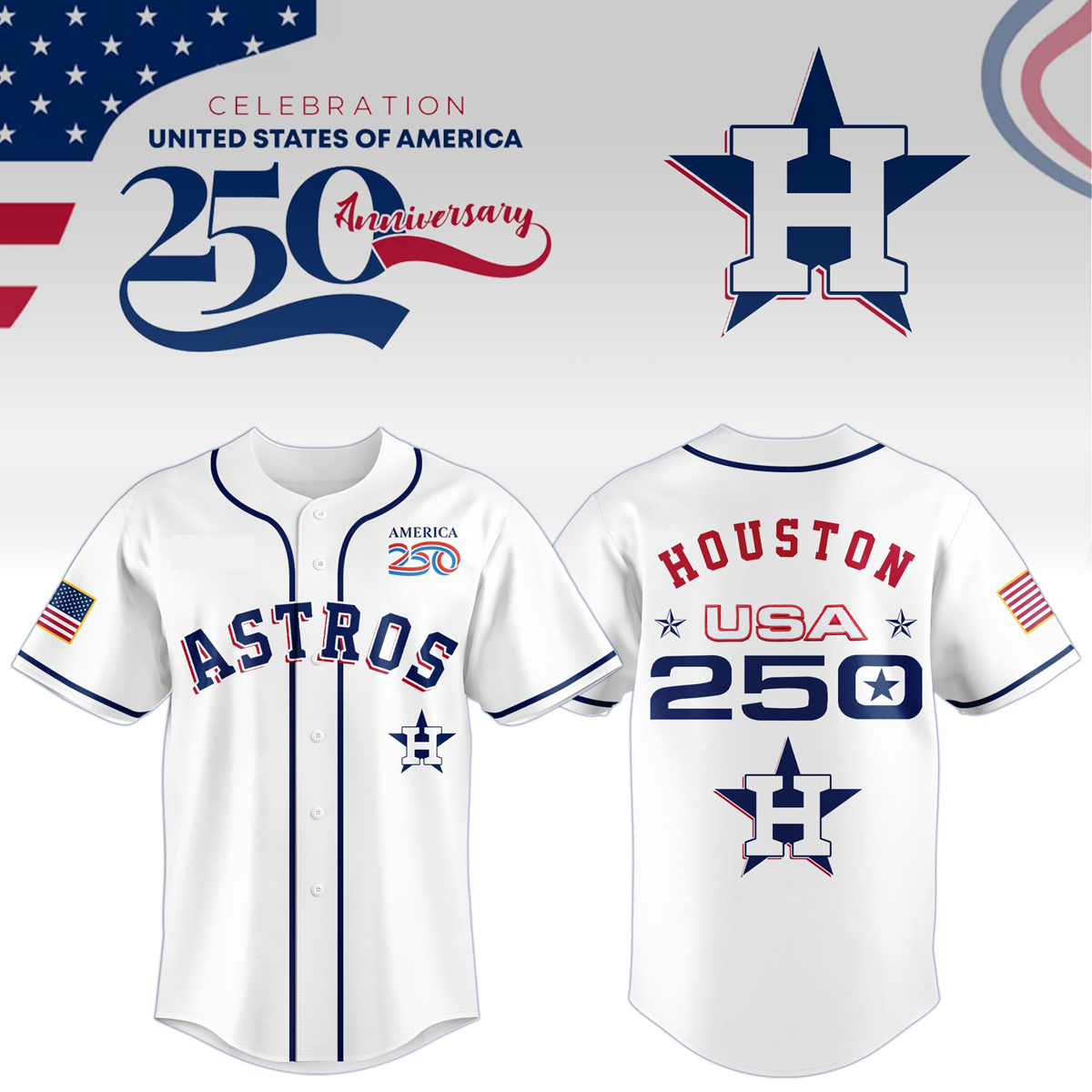 Houston Astros x Celebration USA 250 Anniversary 