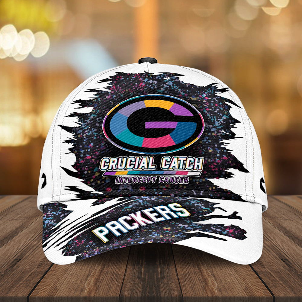 Green Bay Packers x Crucial Catch Intercept Cancer Classic Cap 