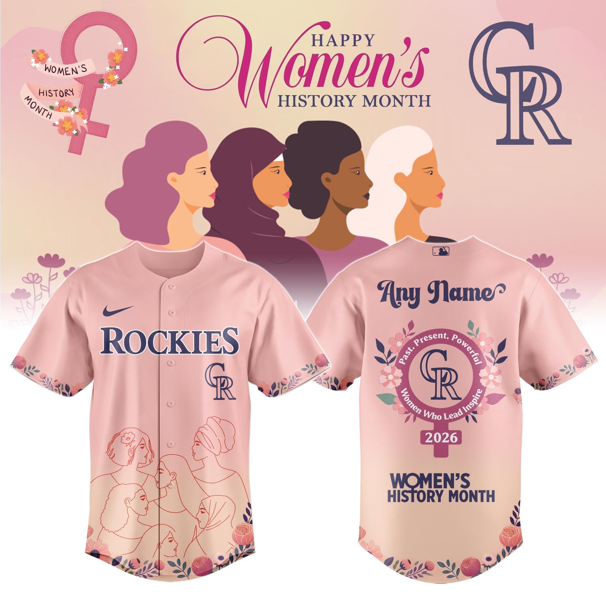 COL Rockies special Women’s History Month Limited Edition Jersey