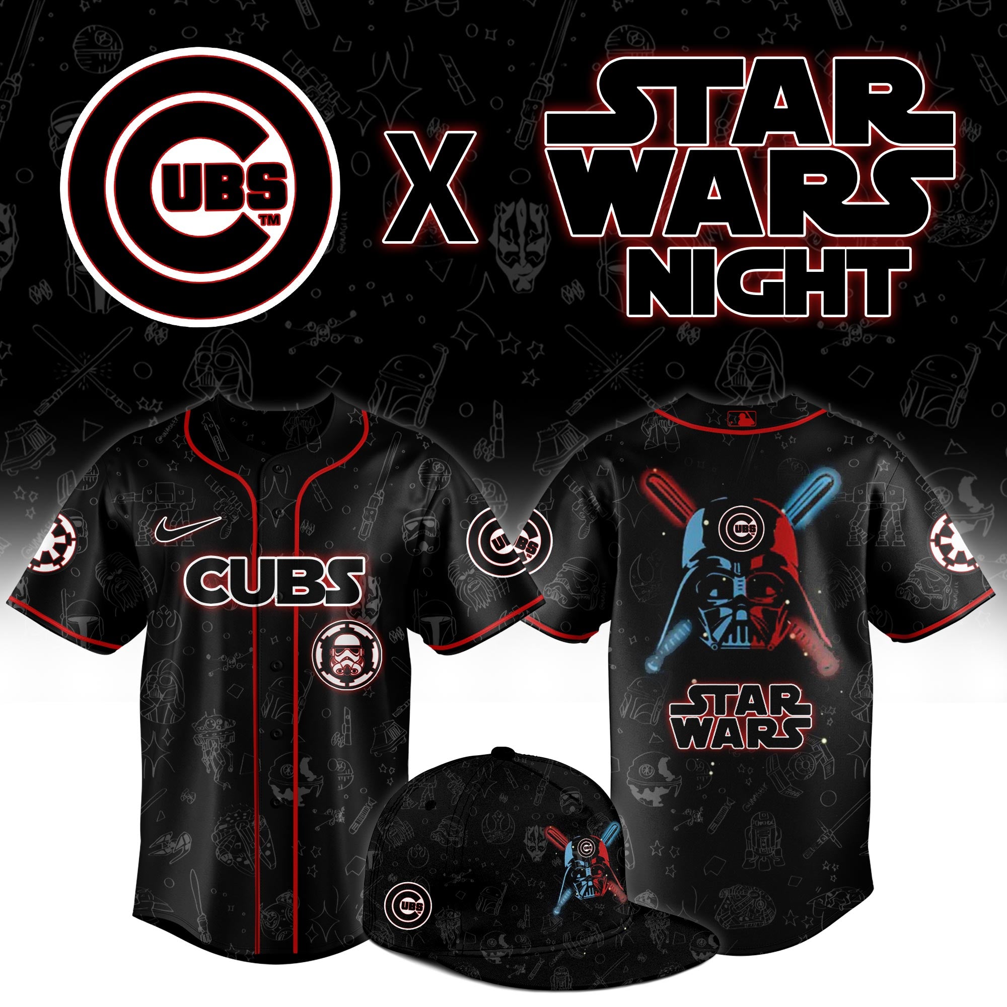 Chicago Cubs 2025 Star Wars Night Jersey 