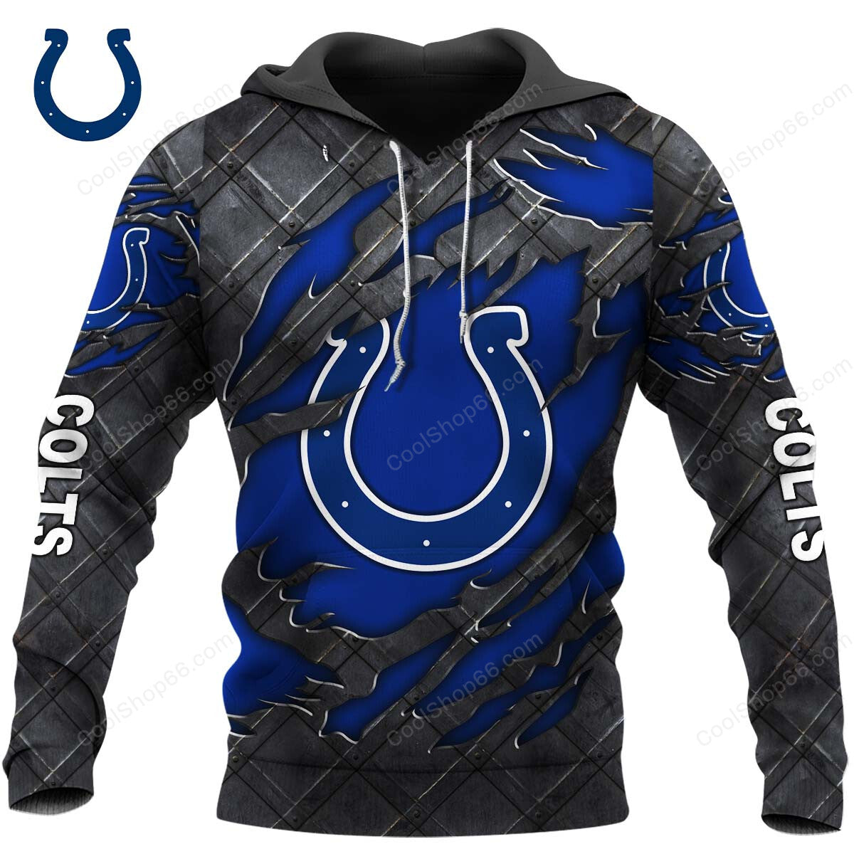 Indianapolis Colts Black Metal Design Shirt