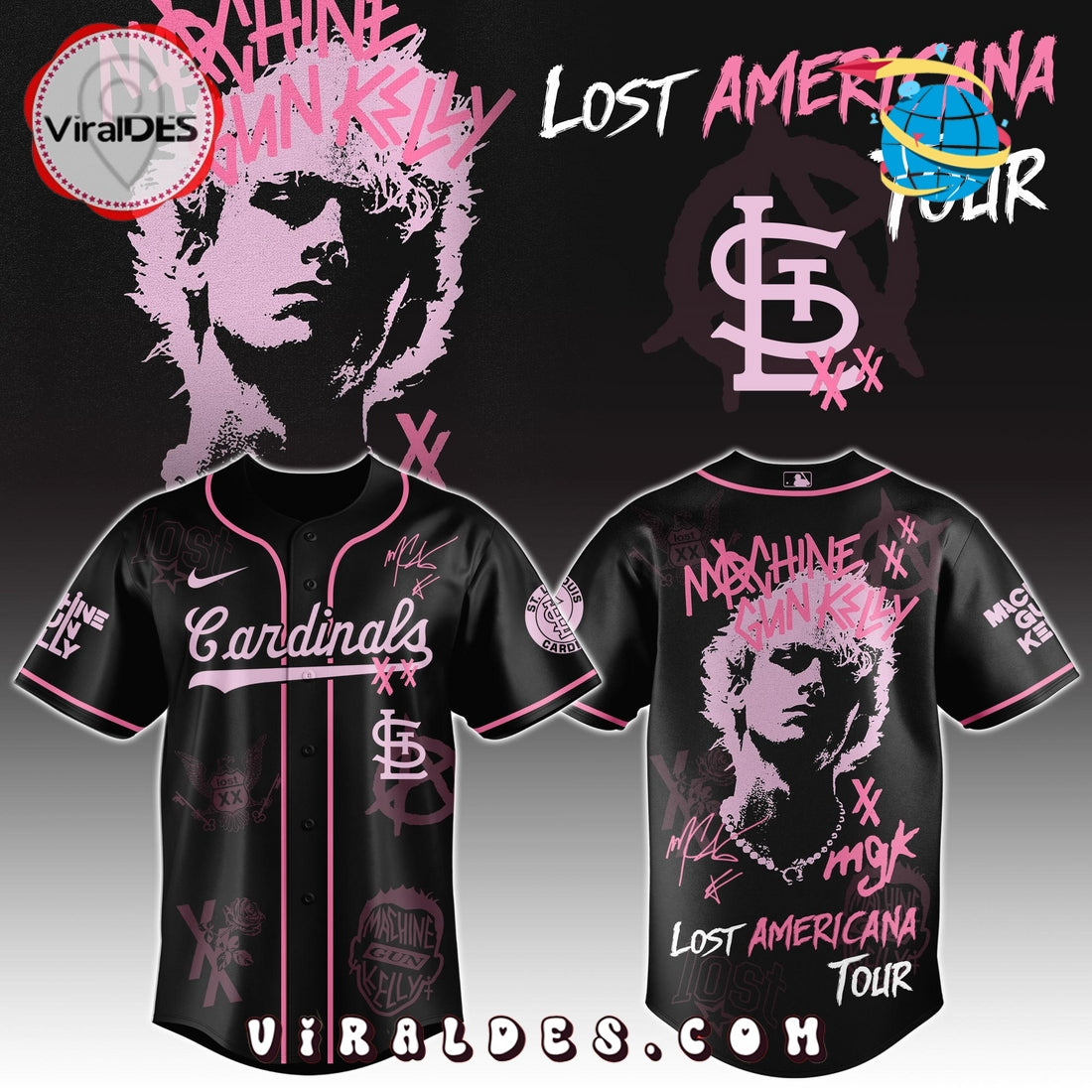 MGK x St. Louis Cardinals Men's Baseball Jersey - Limited 